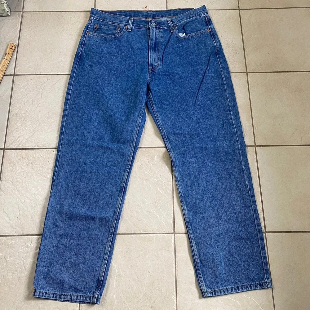 Levi‎ Strauss 550 Relaxed Fit Jeans Mens W38 L32 Blue Denim